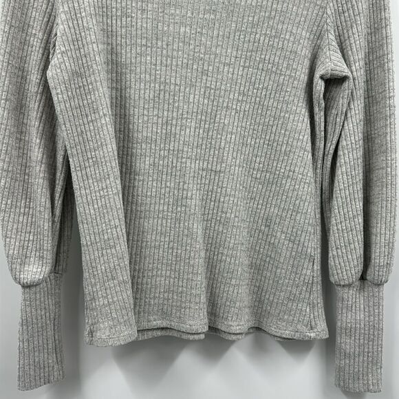 Anthropologie W5 Gray Ribbed Sweater XL - Picture 3 of 6